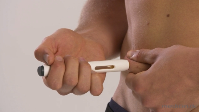 Billede af injektionspen med Repatha