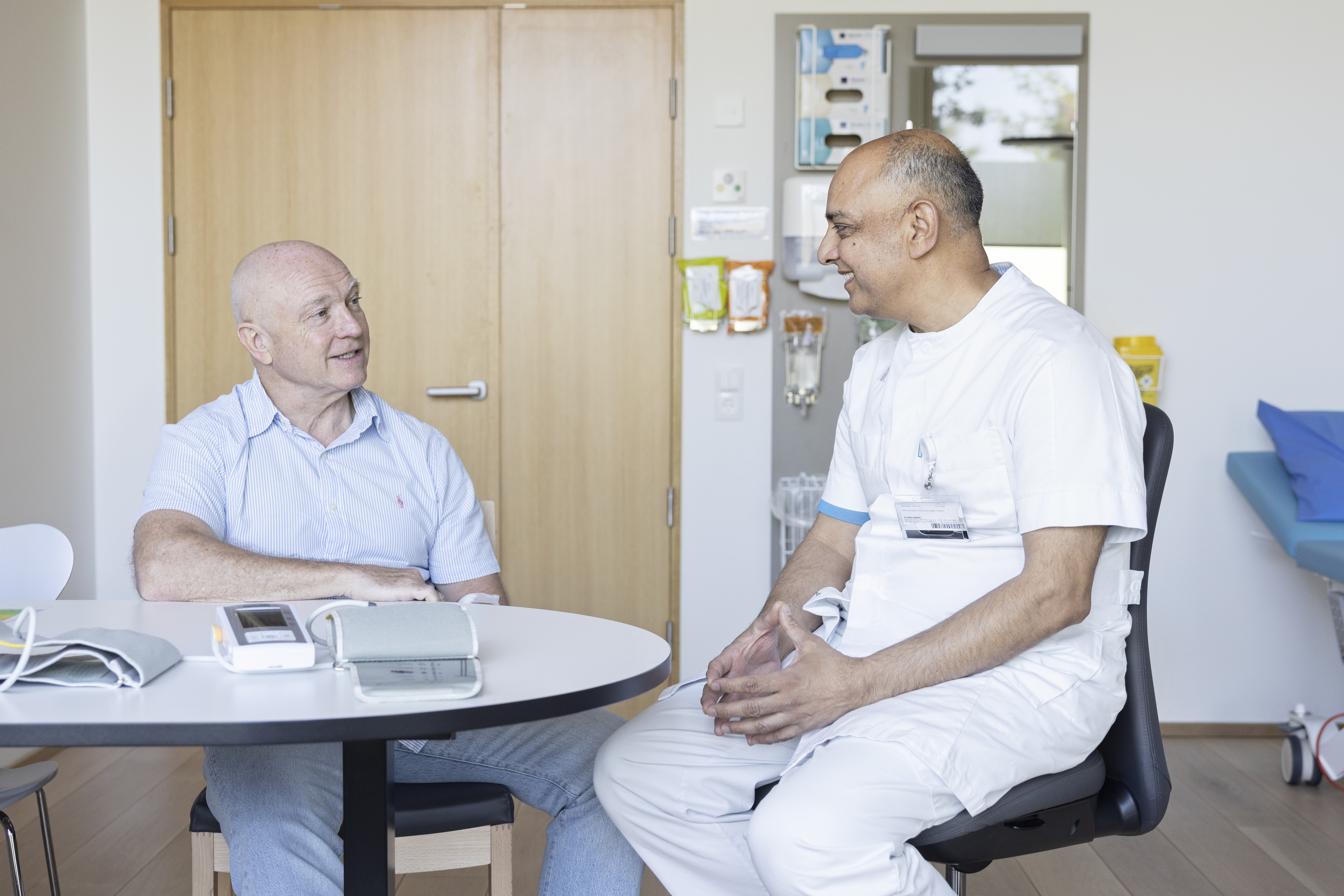 billede af patient til konsultation hos læge